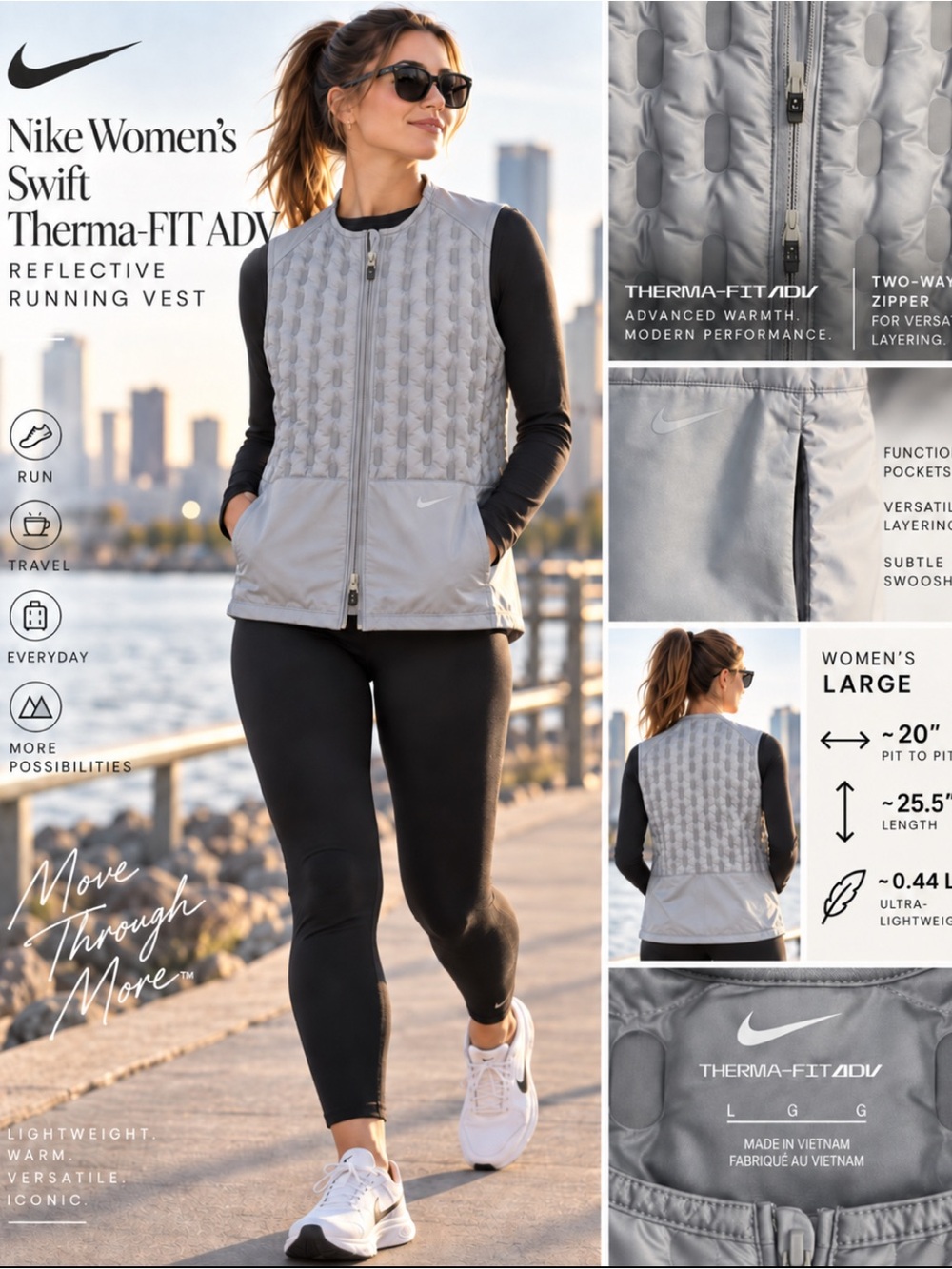 Nike Women’s Swift Therma-FIT ADV Reflective Running Vest | Size L